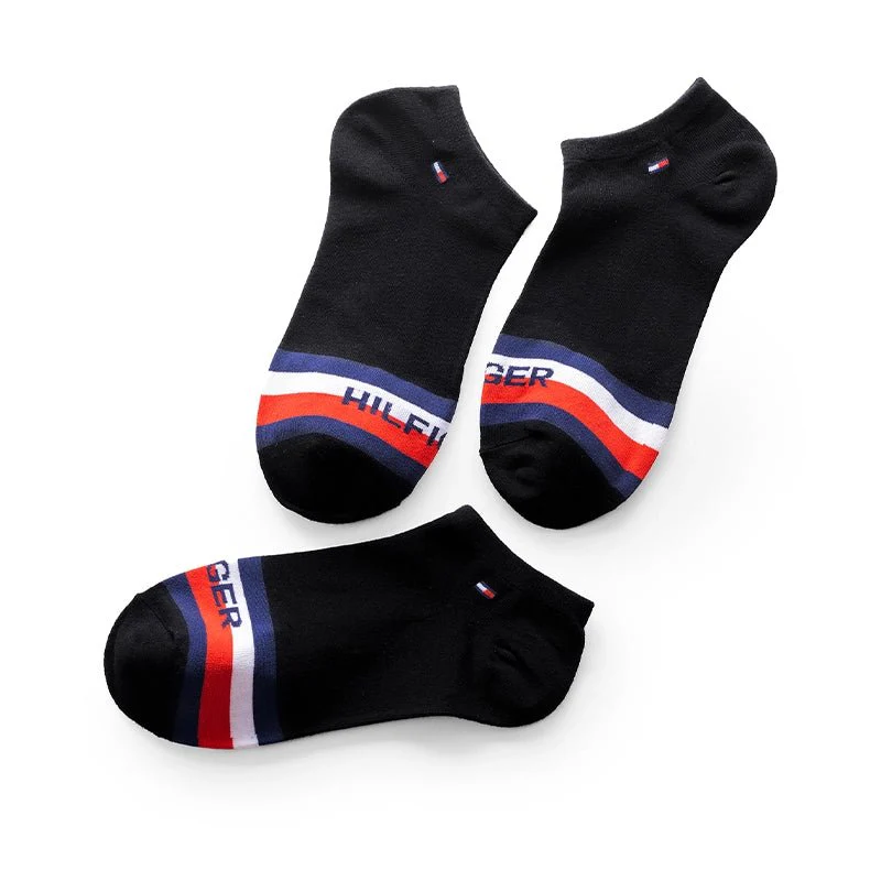 TOMMY HILFIGER COTTON ANKLE 3-PACK SOCKS SU12 - Image 2