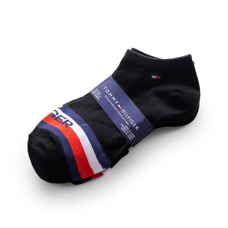 TOMMY HILFIGER COTTON ANKLE 3-PACK SOCKS SU12 - Image 3