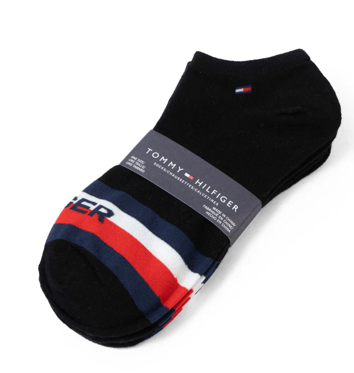 TOMMY HILFIGER COTTON ANKLE 3-PACK SOCKS SU12 - Image 5