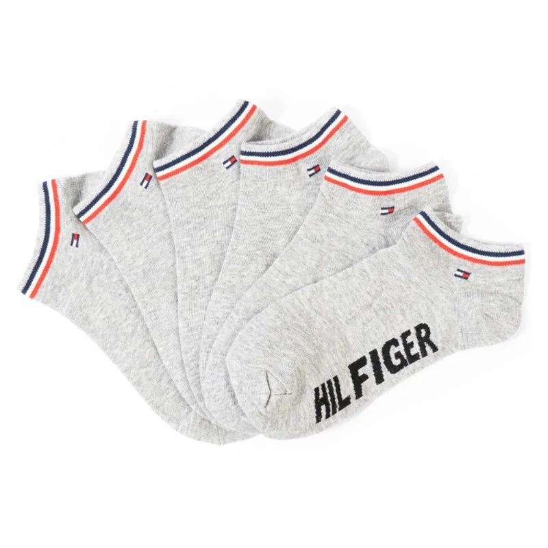 TOMMY HILFIGER COTTON ANKLE 3-PACK SOCKS SU16