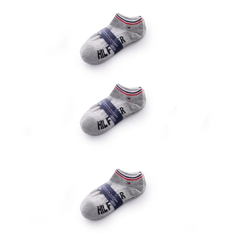 TOMMY HILFIGER COTTON ANKLE 3-PACK SOCKS SU16 - Image 4