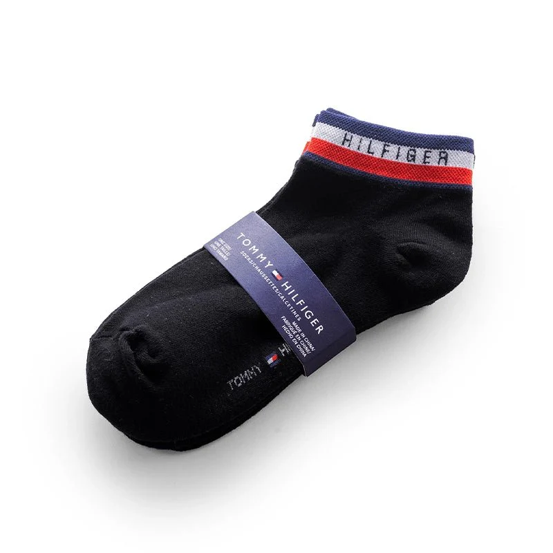 TOMMY HILFIGER COTTON ANKLE 3-PACK SOCKS SU31