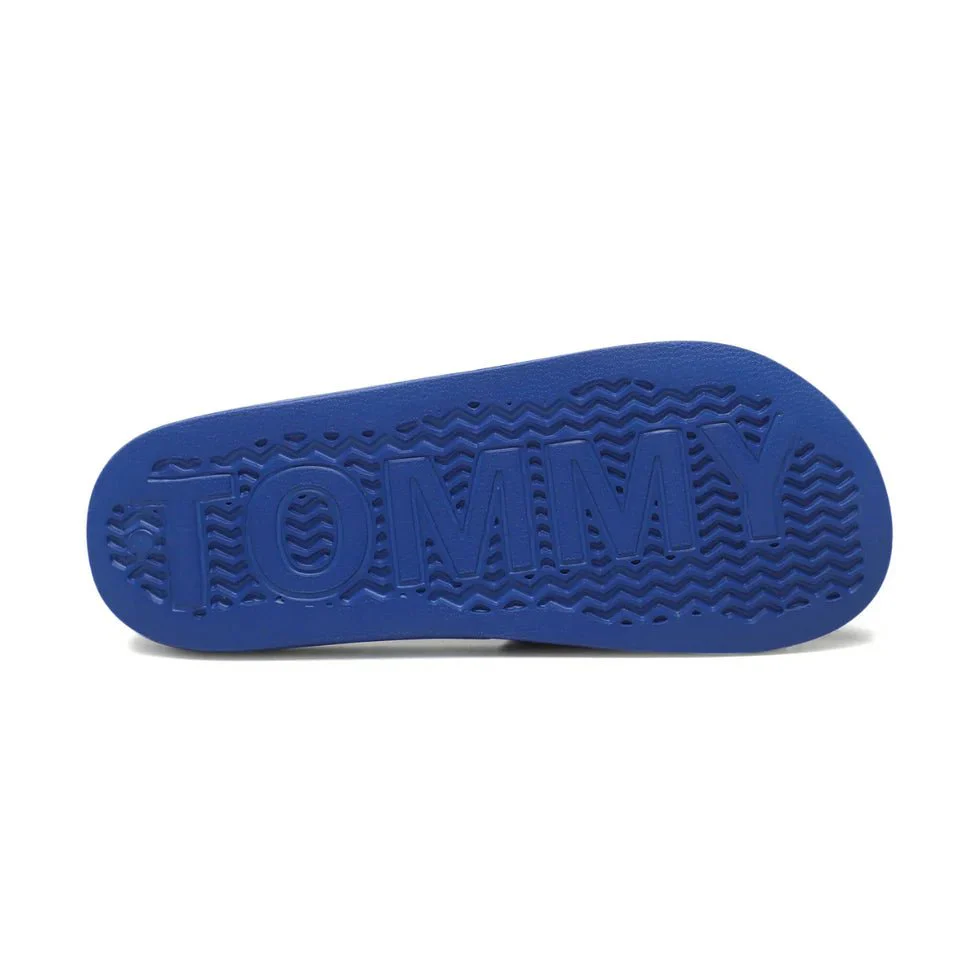 Tommy Hilfiger Essential Flag Badge Pool Slides - BLU SLM3 - Image 5