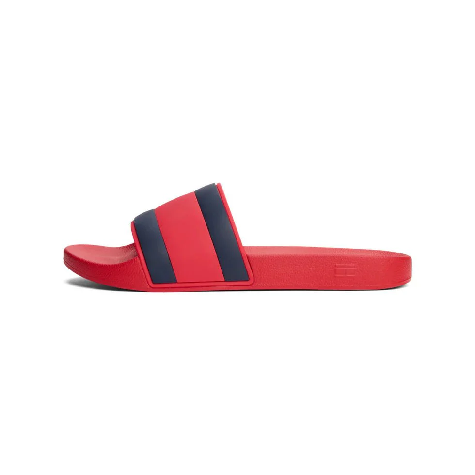 Tommy Hilfiger FLAG Pool Slides - RED SLM9 - Image 4