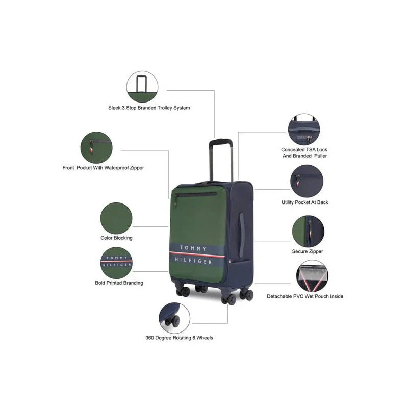 TOMMY HILFIGER Lewiston 3 Piece Soft Luggage Set TB66 - Image 10
