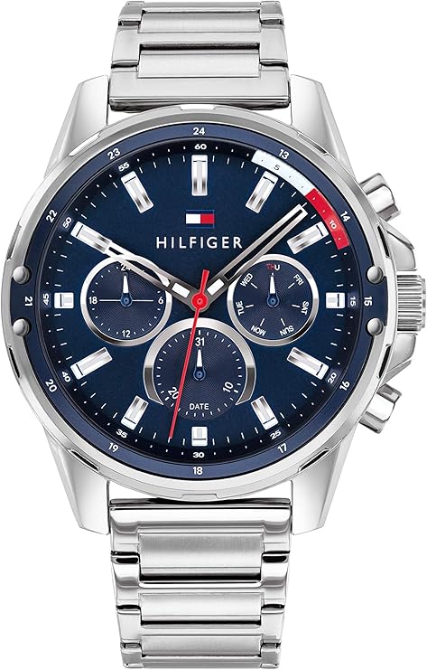 TOMMY HILFIGER Men's Quartz Stainless Steel and Bracelet Sporty Watch 1791788 TTM65
