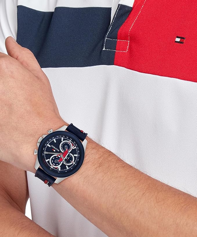 TOMMY HILFIGER Men's Stainless Steel Racing-Inspired Watch 1792083 TTM76 - Image 4