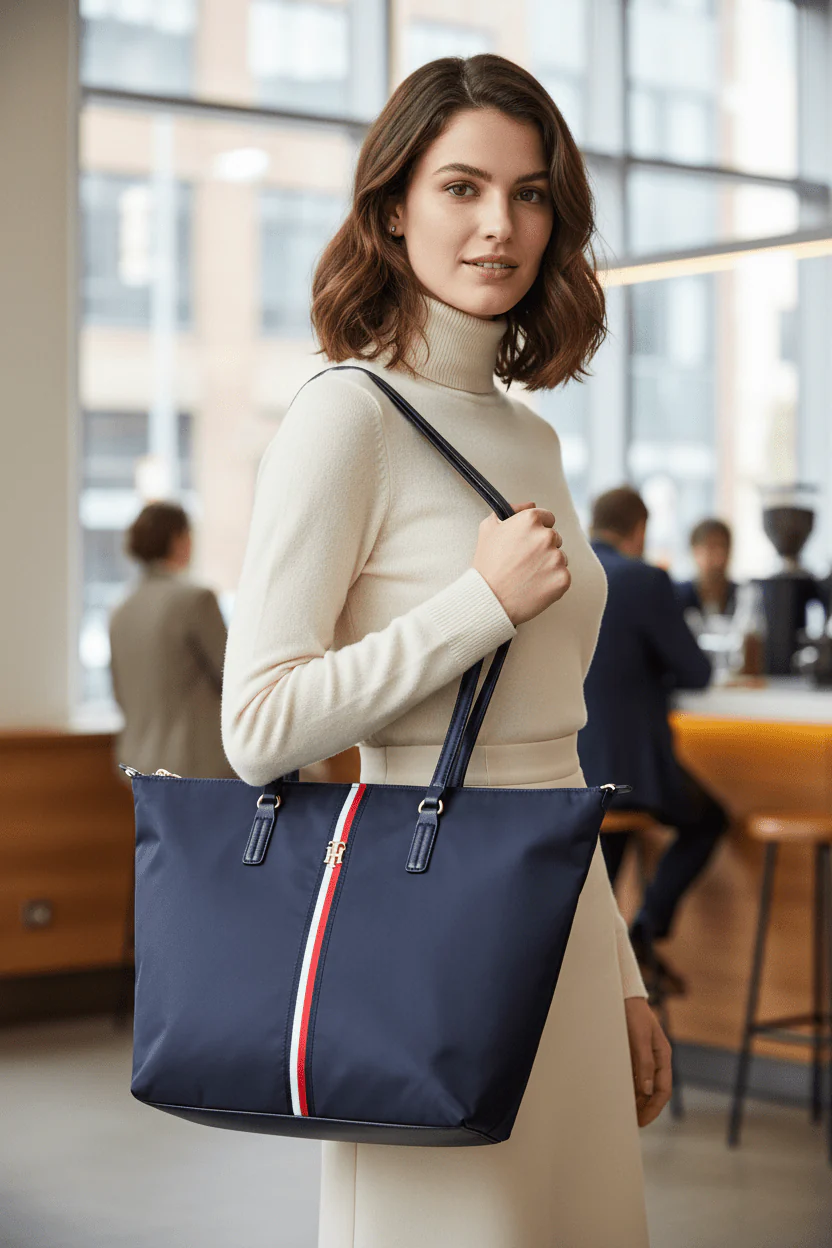 TOMMY HILFIGER  POPPT TOTE SHOULDERBAG TB34 - Image 2
