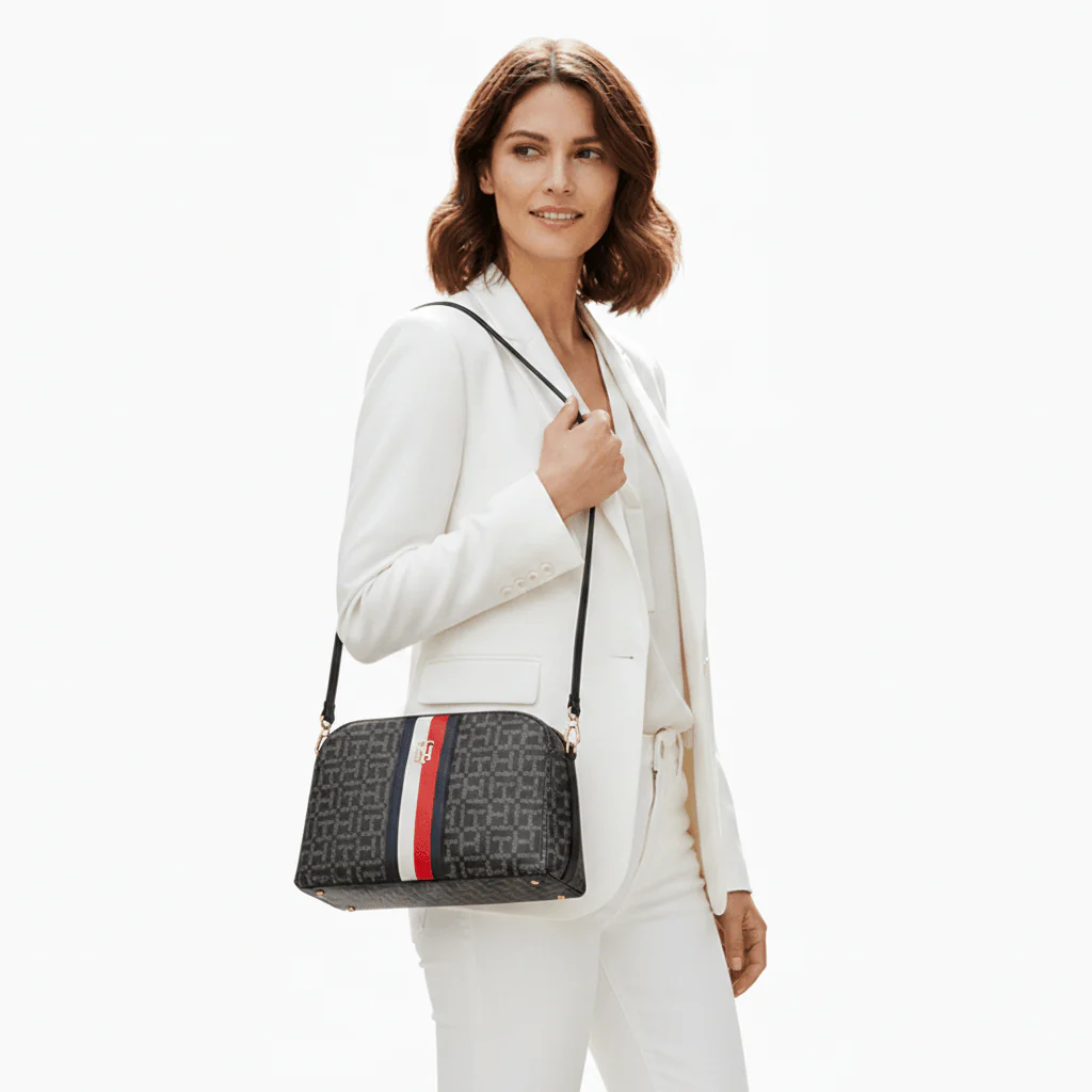 TOMMY HILFIGER  Poppy Corp Backpack-GREY- TB23 - Image 2