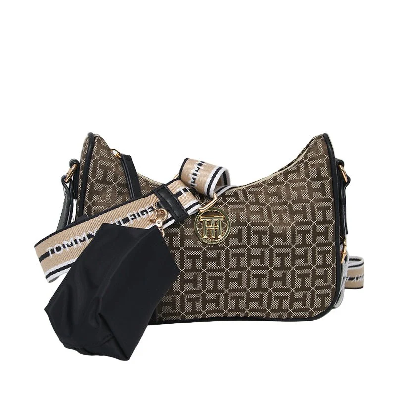 TOMMY HILFIGER Riley All Over Monogram Baguette Bag TB153 - Image 4