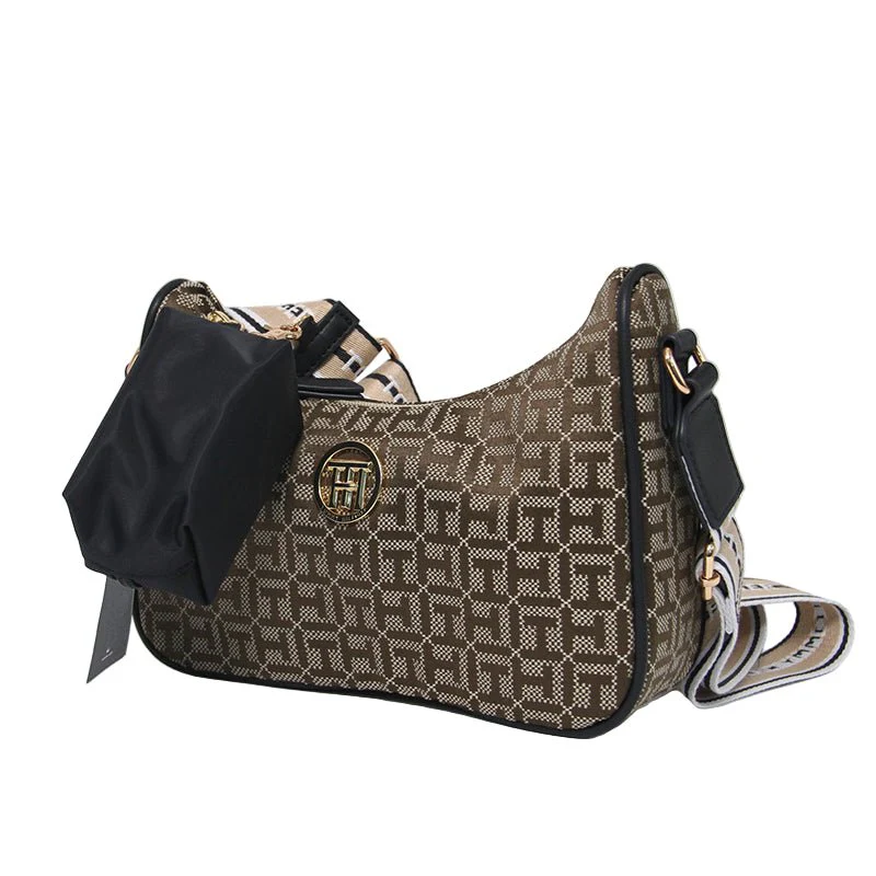 TOMMY HILFIGER Riley All Over Monogram Baguette Bag TB153 - Image 5
