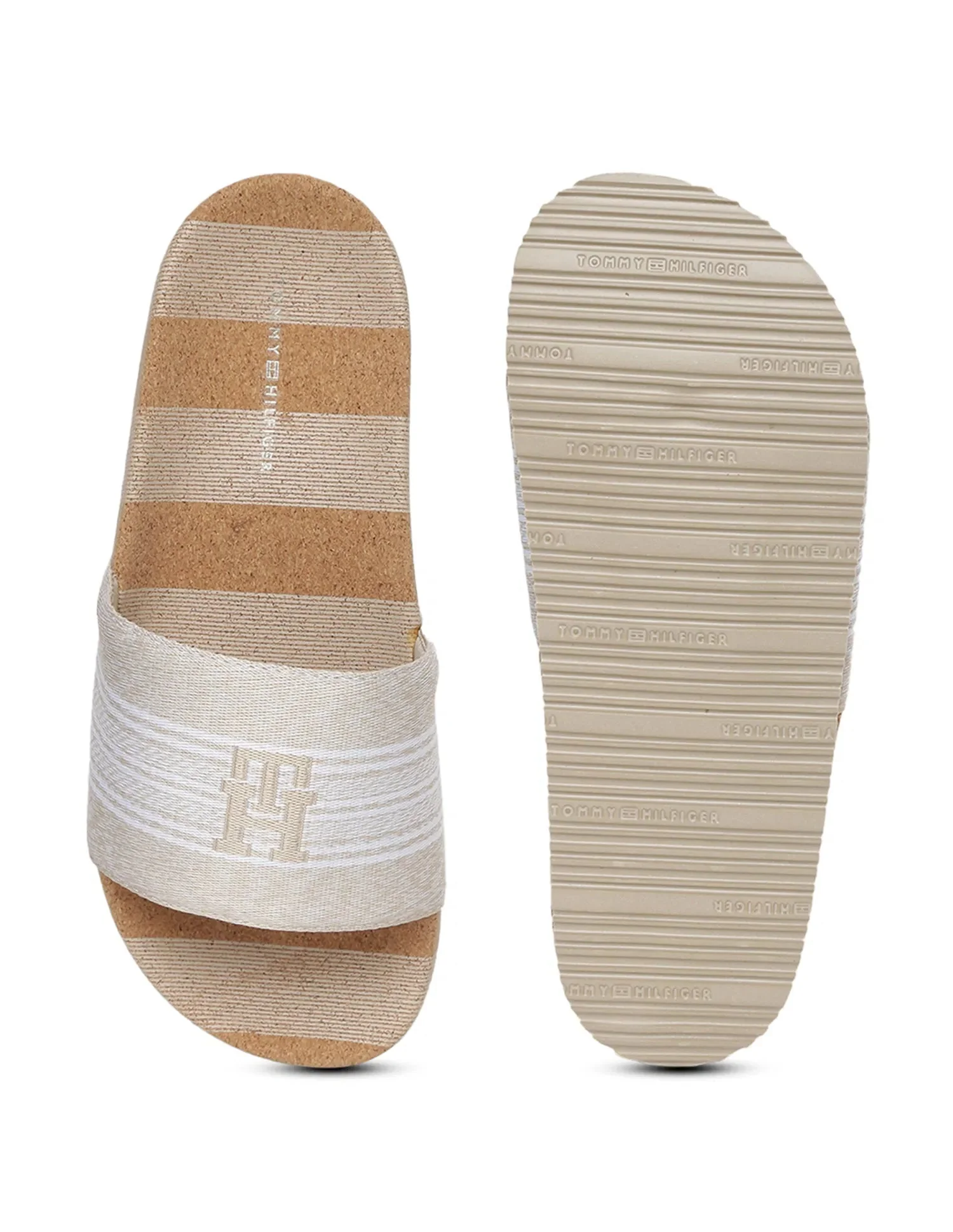 TOMMY HILFIGER Women Open Toe Striped Flip Flops SLW65 - Image 3