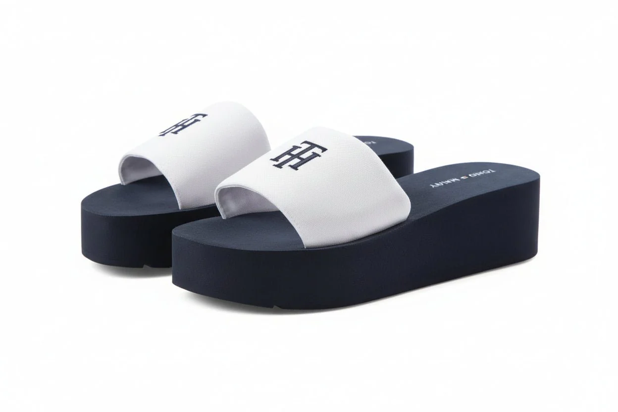 TOMMY HILFIGER Women’s Slide Sandals – Stylish and Comfortable Platform SLW96 - Image 2