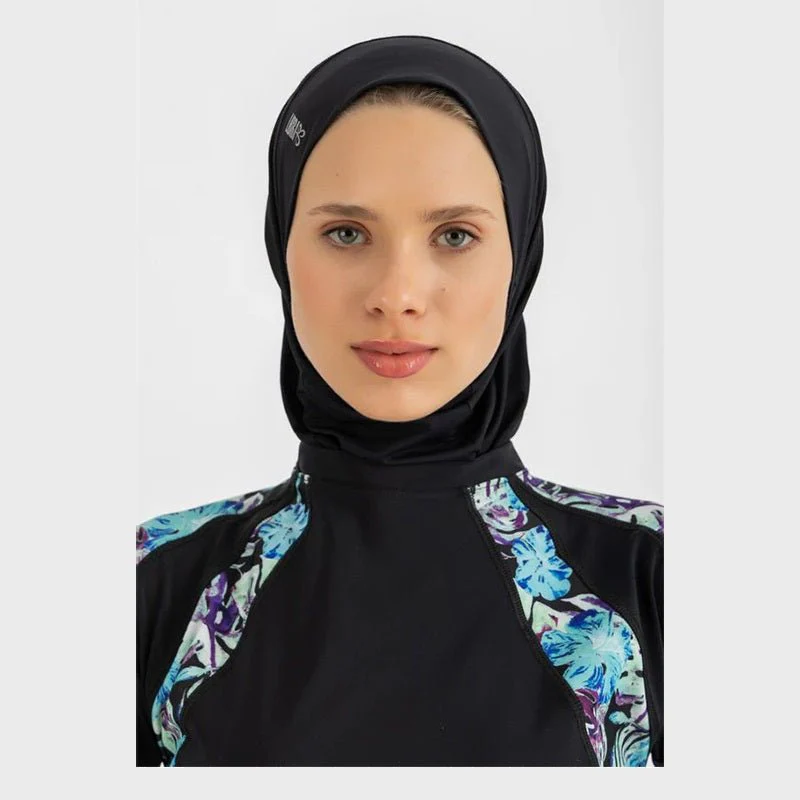 Ultra-Fit Swim Hijab - Black