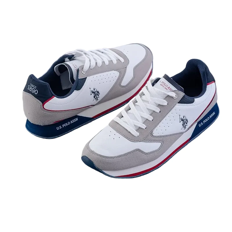 U.S. Polo Assn. NOBIL3 White Grey POM7 - Image 4