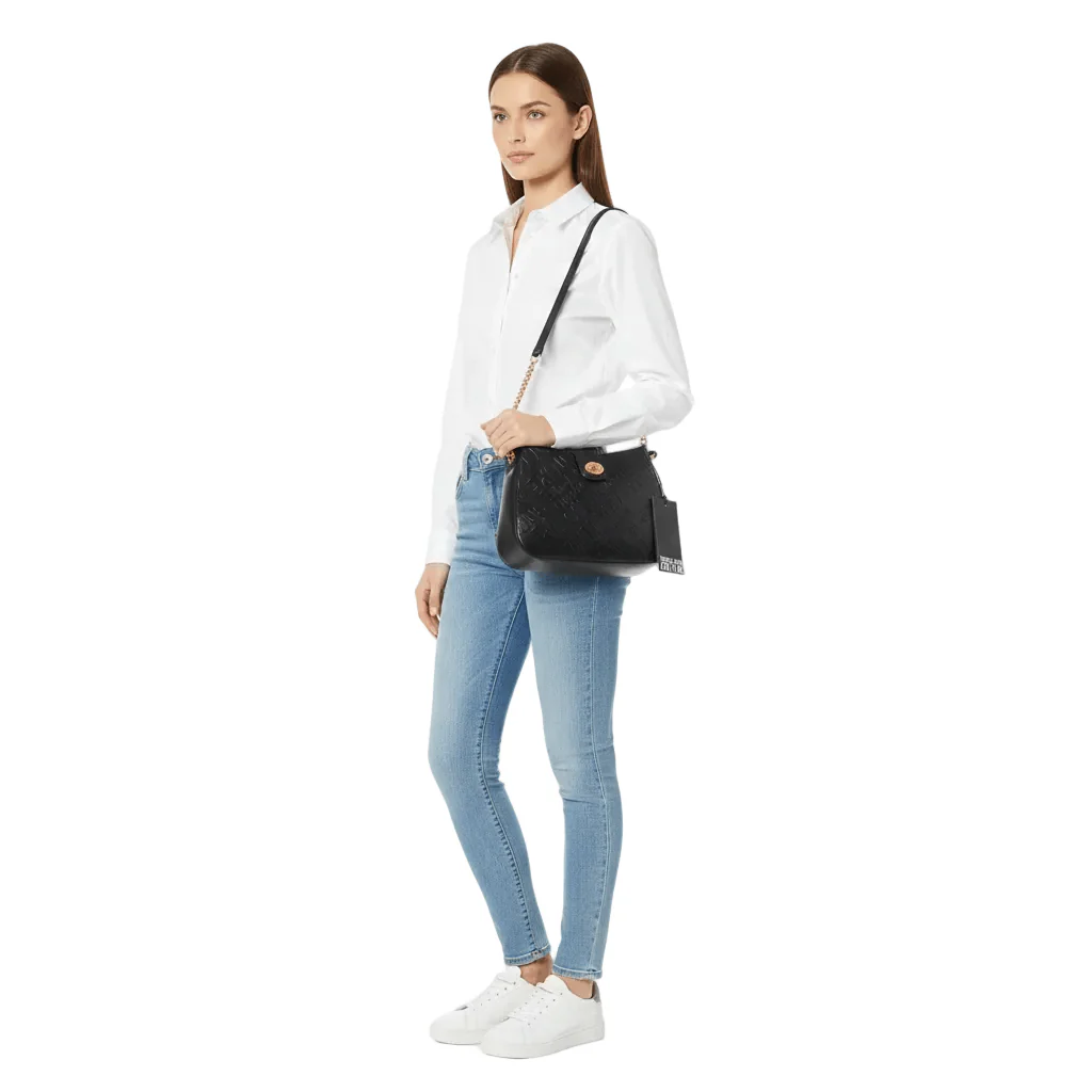 VERSACE COUTURE Embossed Shoulder Bag VB13 - Image 2