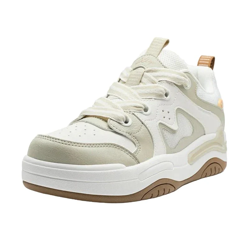 XTEP Women's Skateboarding Shoes Grey/Canvas White 310014-10 XEW21 - Image 3