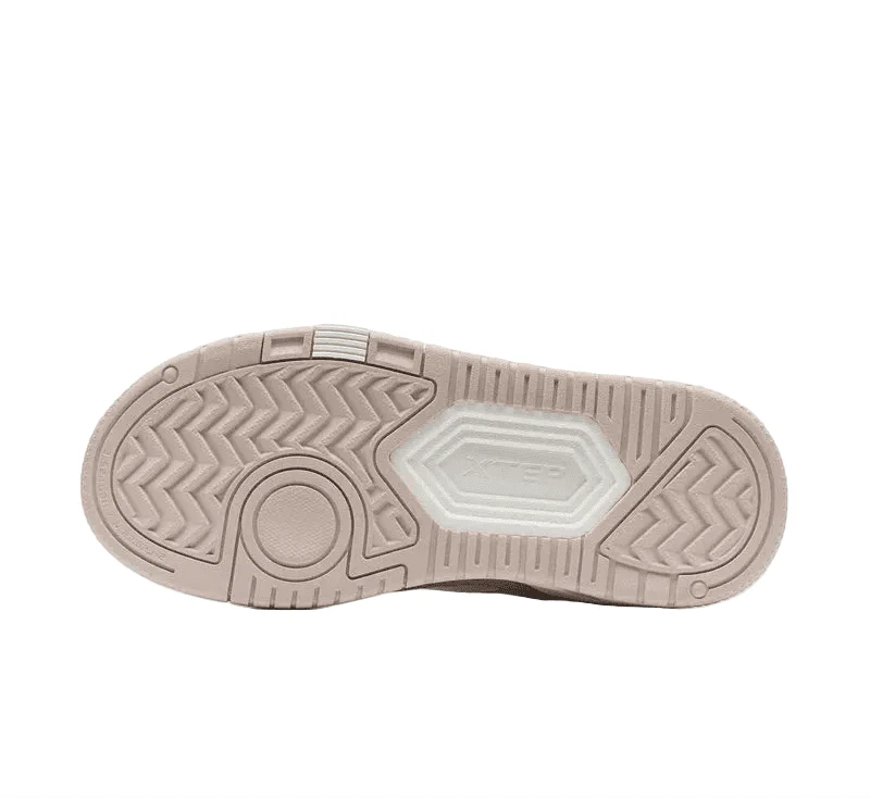 XTEP Women's Skateboarding Shoes Canvas White/Misty Brown/Tea Brown 310028-7 XEW15 - Image 6